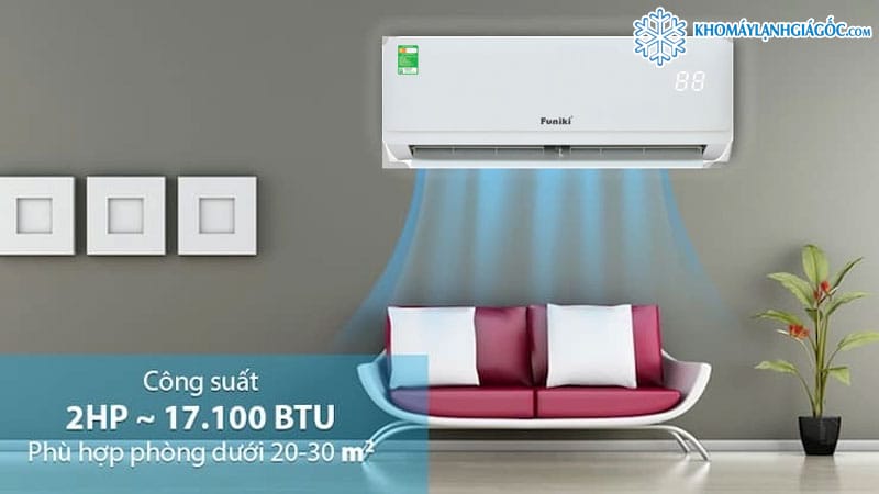 Máy Lạnh Funiki 2HP HSC18TMU.ST3 phù hợp cho phòng có diện tích từ 20-30m2